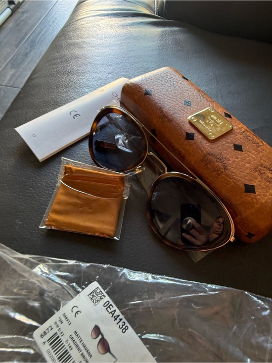 MCM Accessories - MCM Sunglasses with Branded Brown Leather Case woman’s sunnies designer retro